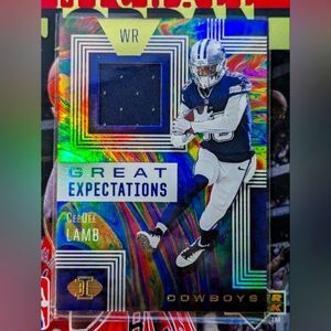 2020 Panini Illusions Great Expectations Ceedee Lamb Rookie Jersey Relic